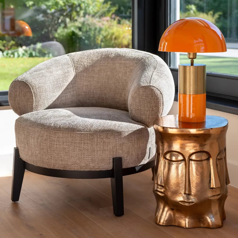 Fotoliu tapitat cu Stofa Bej H75xA84.5xL88cm Montana Richmond interiors