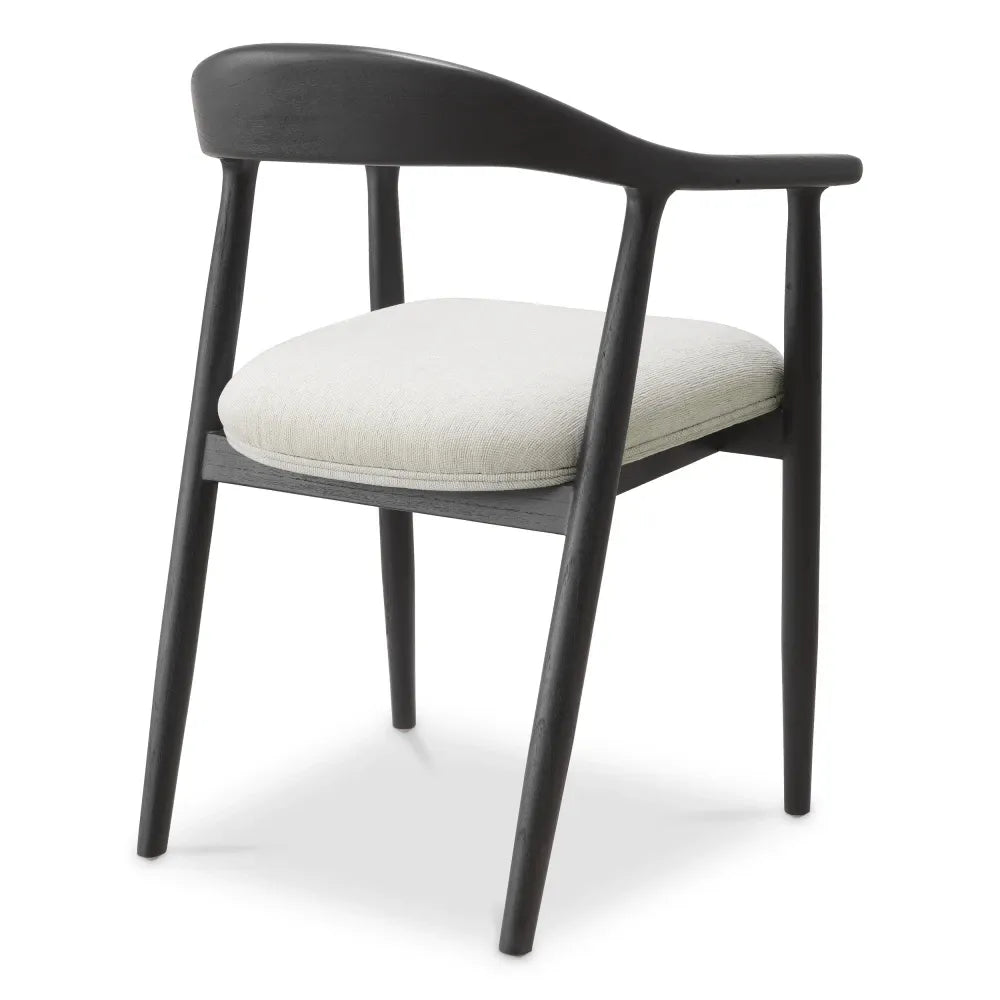 Scaun tapitat cu Stofa Crem L53xA55xH78cm Beale Eichholtz