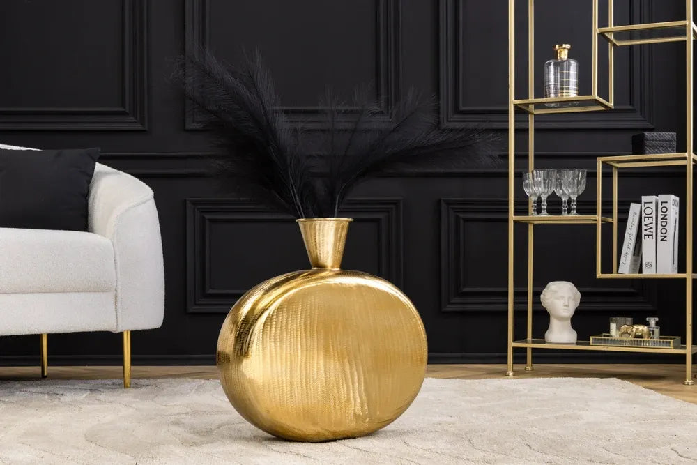 Vaza decorativa din Metal Auriu H48xL48cm Orient L