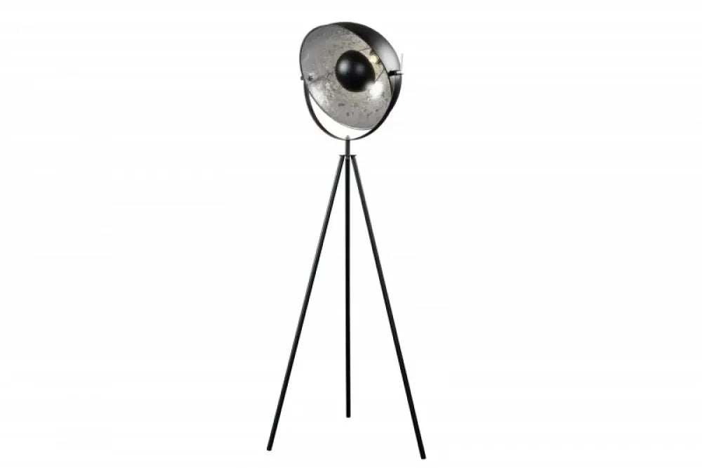 Lampa de podea din Metal Negru/Argintiu H146xL51cm Studio