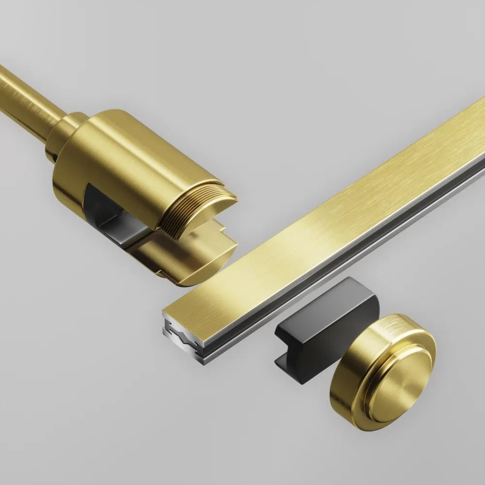 Suport alungit de perete Flarity din Aluminiu Alama