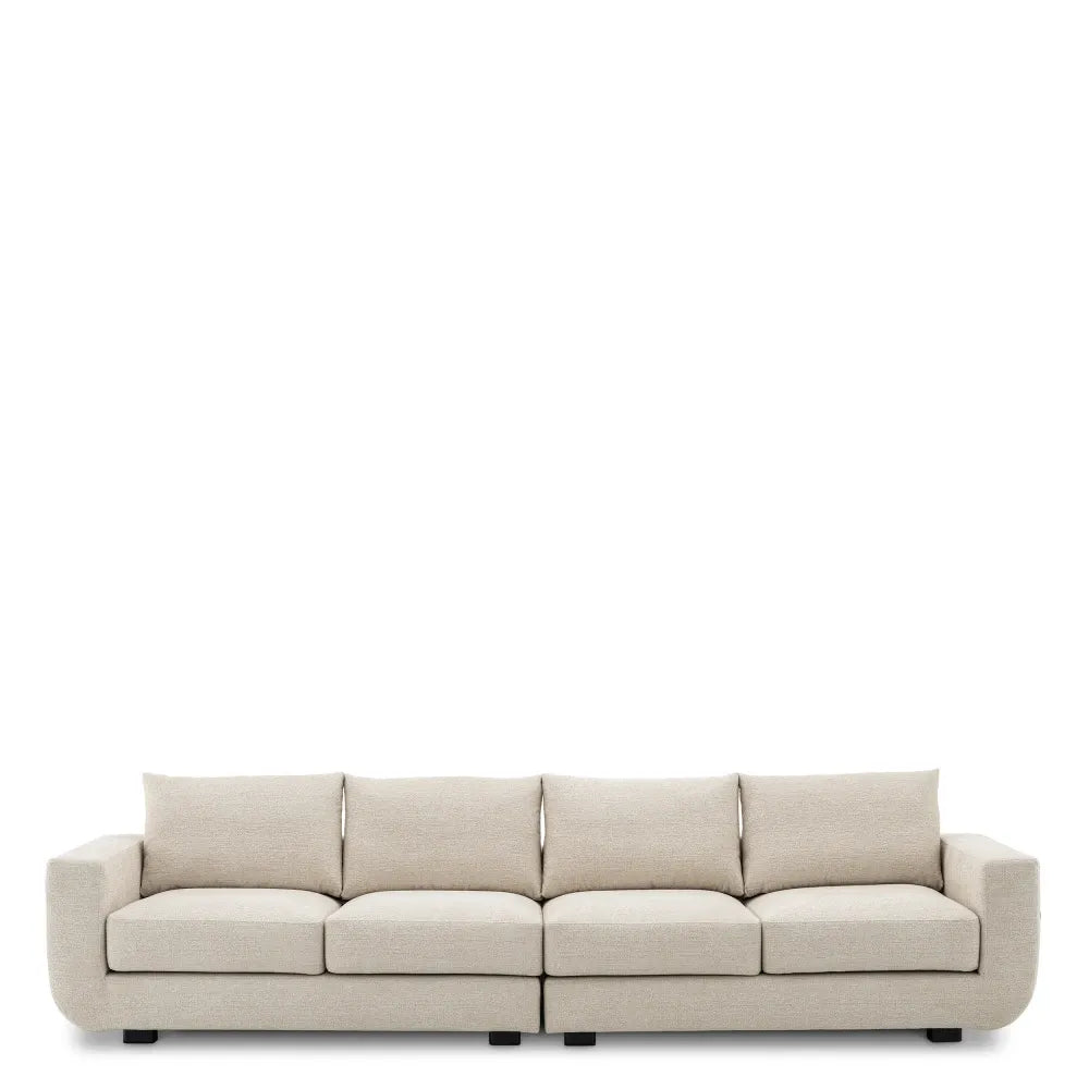 Canapea tapitat cu Stofa Nuoro Bej L324xA104xH82cm Brighton Eichholtz