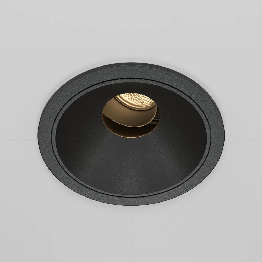 Spot incastrat din Aluminiu/plastic Negru H7xD8.3cm 10W 570lm 3000k Wise