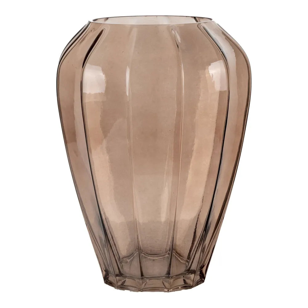 Vaza din Sticla Maro H29xD22cm HN0855