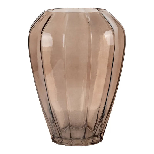 Vaza din Sticla Maro H29xD22cm HN0855
