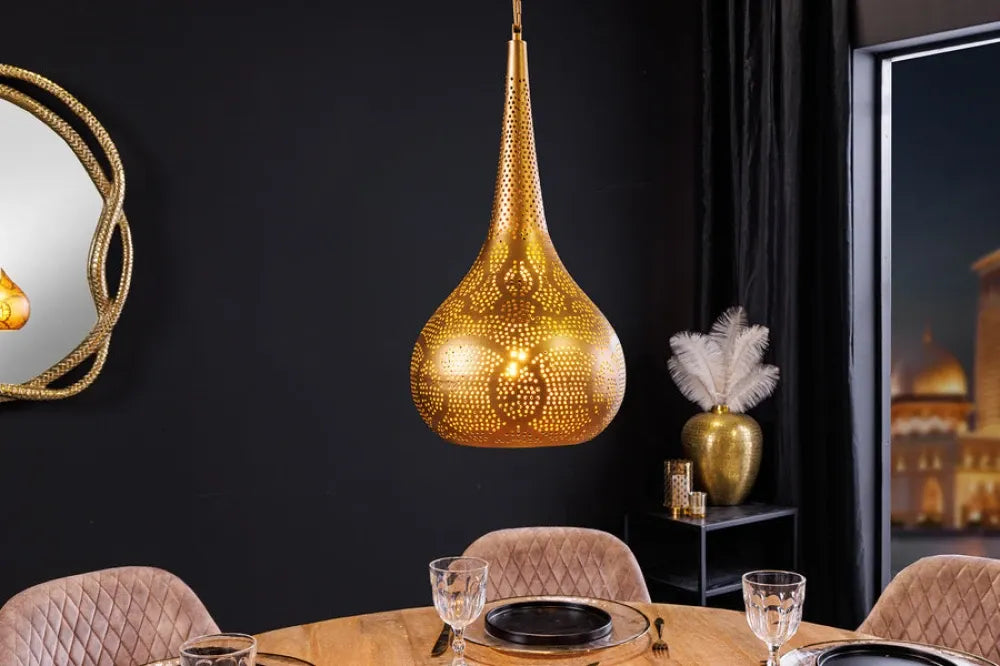 Pendul din Metal Auriu D25xH49cm ORIENT LIVING