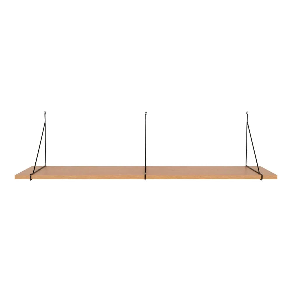 Polita din MDF Maro si Metal Negru L120xH31cm Chiba
