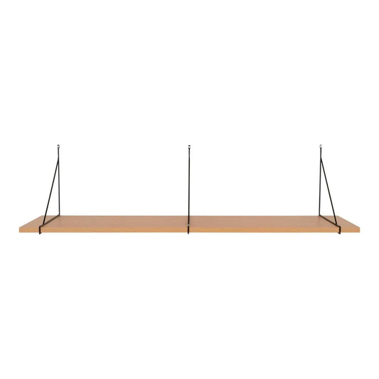 Polita din MDF Maro si Metal Negru L120xH31cm Chiba
