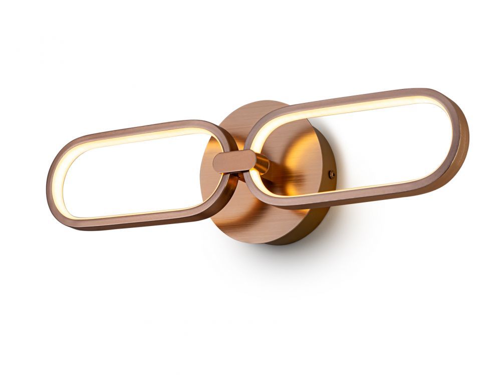 Aplica de perete reglabila din Metal Rose gold cu LED L50x8xH13cm Colette
