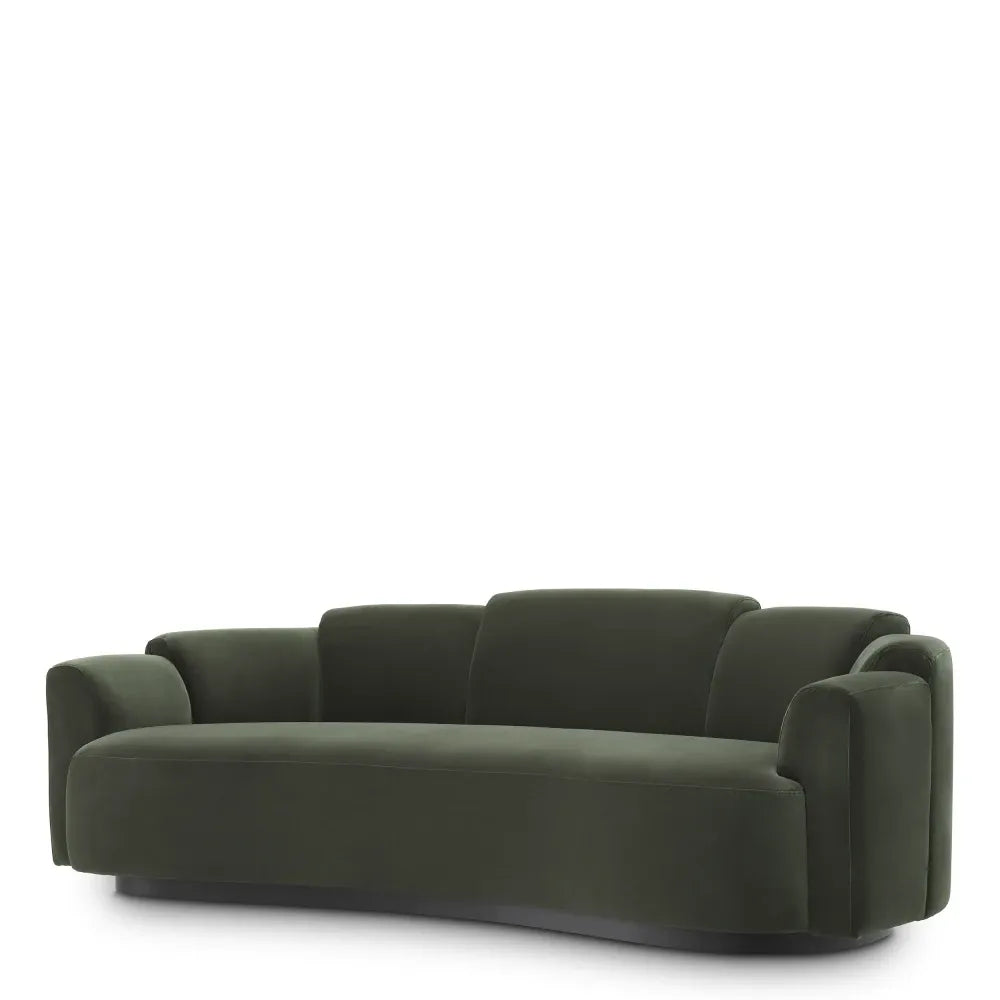 Canapea tapitat cu Catifea Verde L232xA109xH73cm Marbella Eichholtz