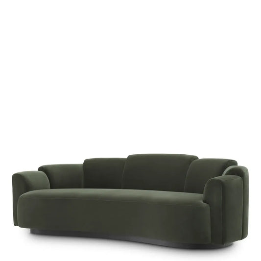 Canapea tapitat cu Catifea Verde L232xA109xH73cm Marbella Eichholtz