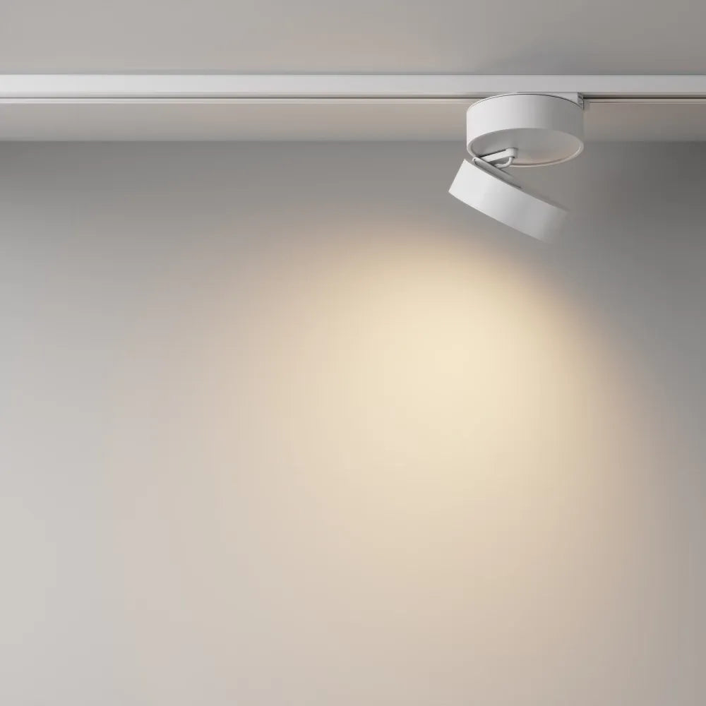 Spot pentru sina Unity din Aluminiu Alb H11xD12cm 18W 1490lm 3000k ONDA