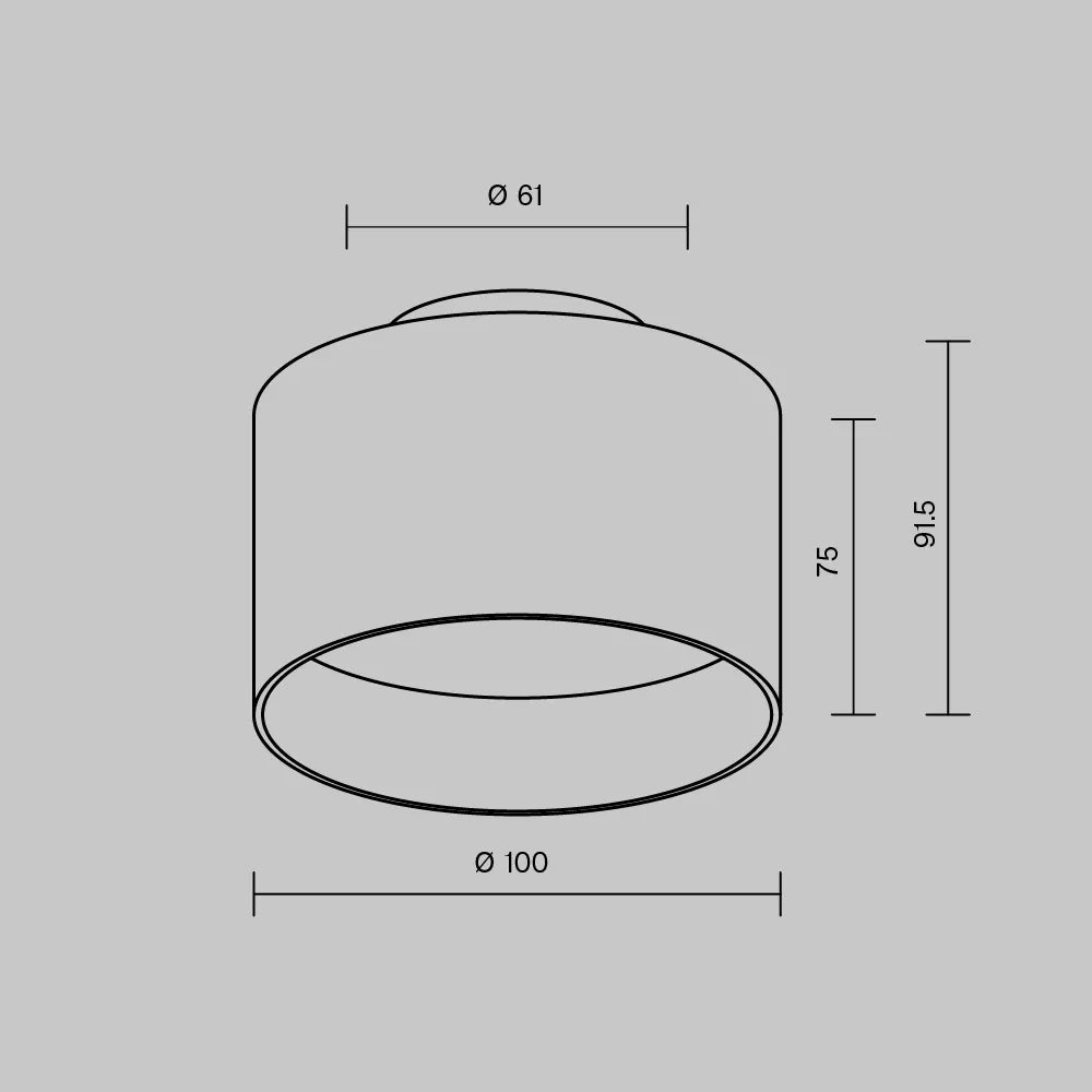 Spot aplicabil din Aluminiu Negru H9xD10cm IP 20 12W 500lm 4000k Planet
