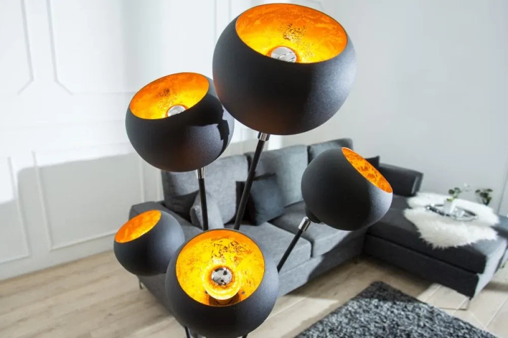 Lampa de podea din Metal Negru H170xL60cm Magma