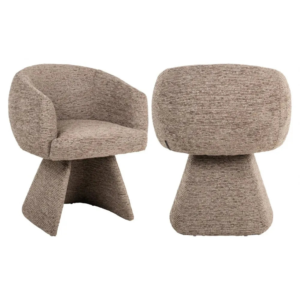 Scaun rotativ tapitat cu Stofa Maro L65xH77cm Quiriro Richmond interiors