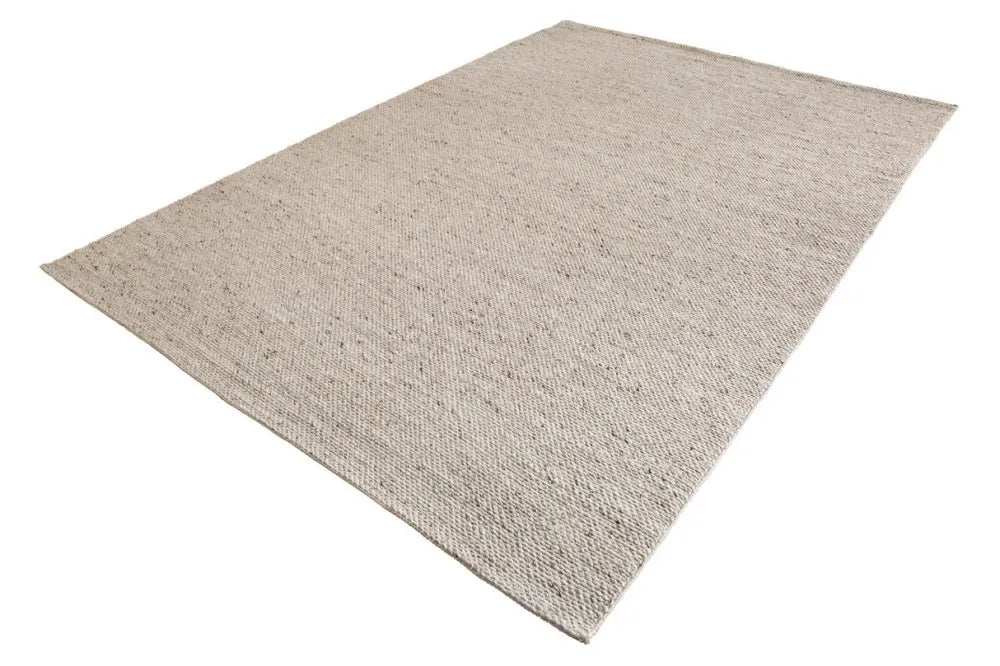 Covor din Lana/Poliester Gri L350cm Wool