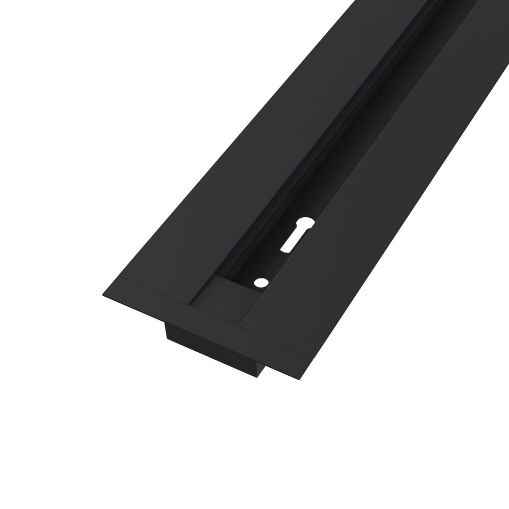 Sina incastrata Busbar trunkings Negru LED L200xH2cm