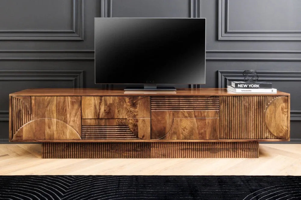 Comoda TV din Lemn de mango Maro L200xH50cm ART DECO