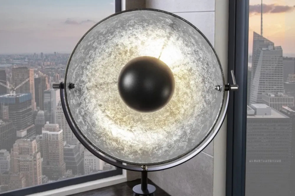 Lampa de podea din Metal Negru/Argintiu H146xL51cm Studio
