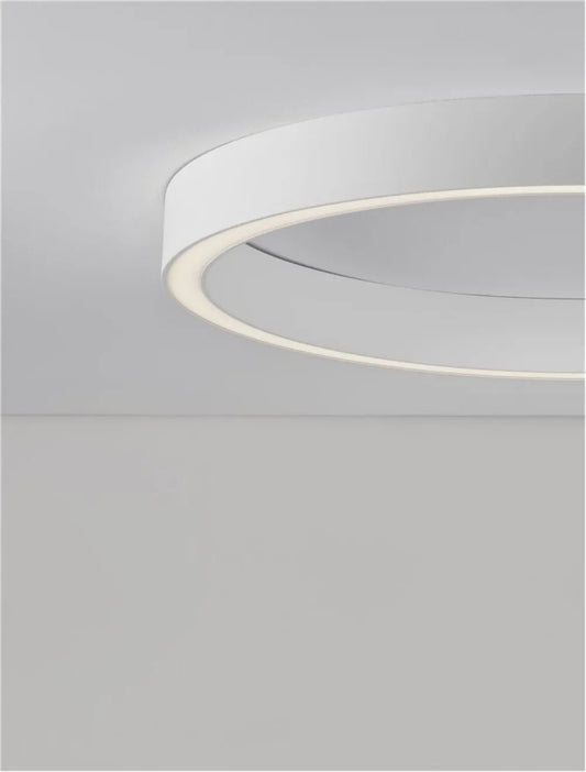 Plafoniera structura din Aluminiu Alb si abajur din Acrilic  H7.8xL80cm IP20 50W 2968lm 3000k STING