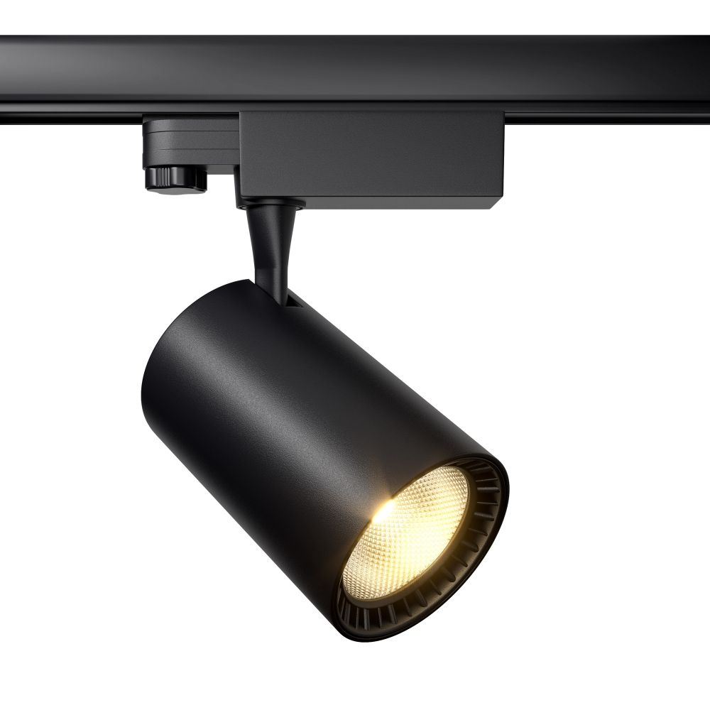 Spot pentru sina trifazata Trinity din Aluminiu Negru 26W 2690lm 4000k L14xH20cm Vuoro