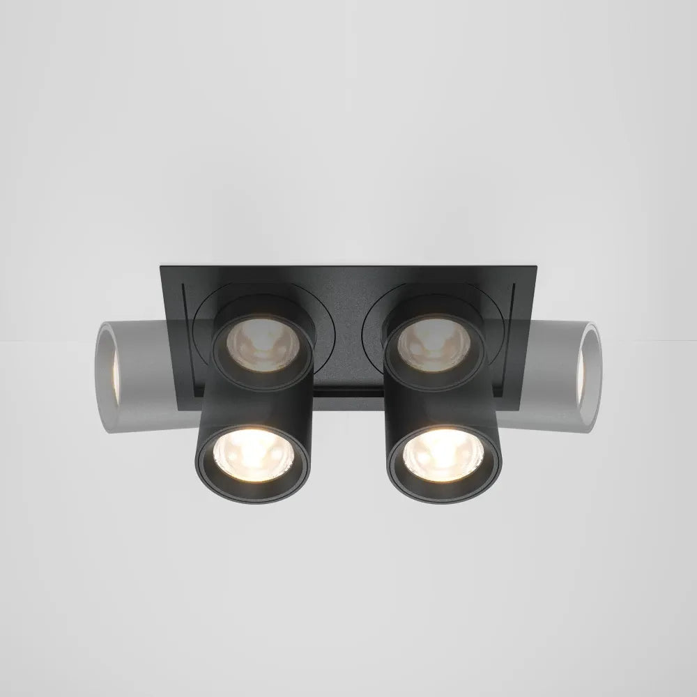 Spot incastrat din Aluminiu/plastic Negru H9.7xLcm Hidden