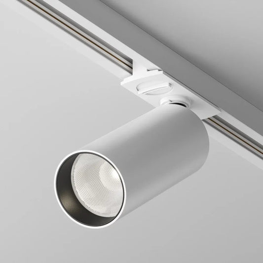 Spot dimabil pentru sina Unity din Aluminiu Alb H16xD5cm IP 20 12W 900lm 4000k Focus LED