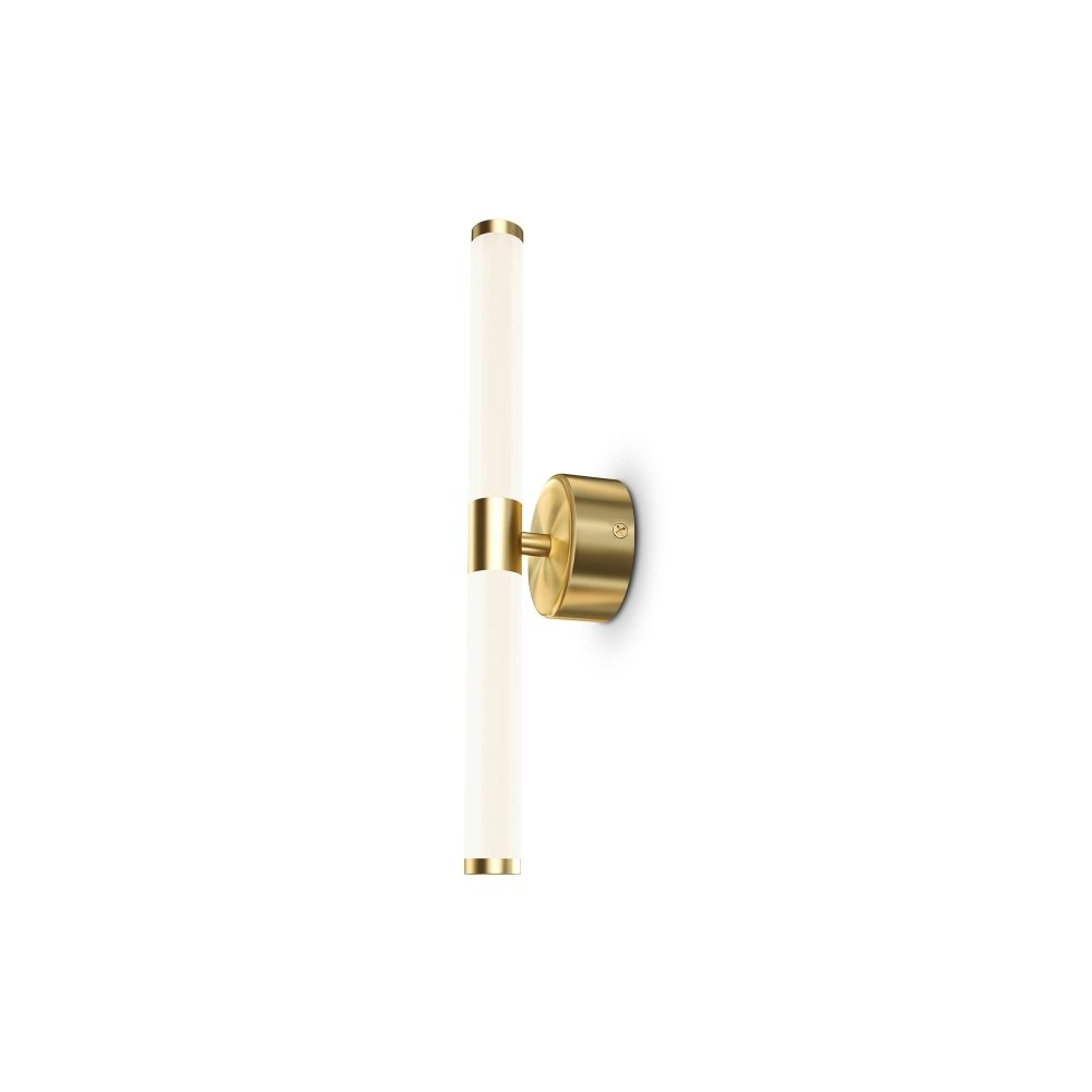 Aplica de perete Aluminiu si Acril Auriu/Alb D3xH36cm Axis