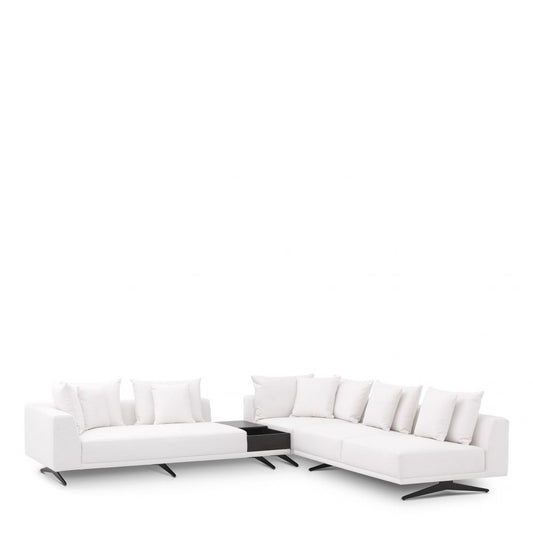 Coltar Fix Endless Eichholtz din Stofa Avalon Alba L340cm