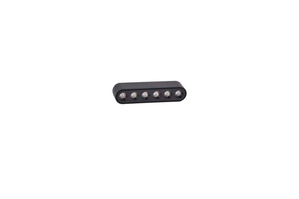 Spot pentru sina magnetica Radity din Aluminiu Negru 6W 600lm 3000k L12xH3cm Points