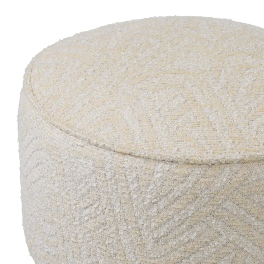 Scaun de insula rotativ tapitat cu Stofa Crem D45.5xH68cm Carleton Eichholtz