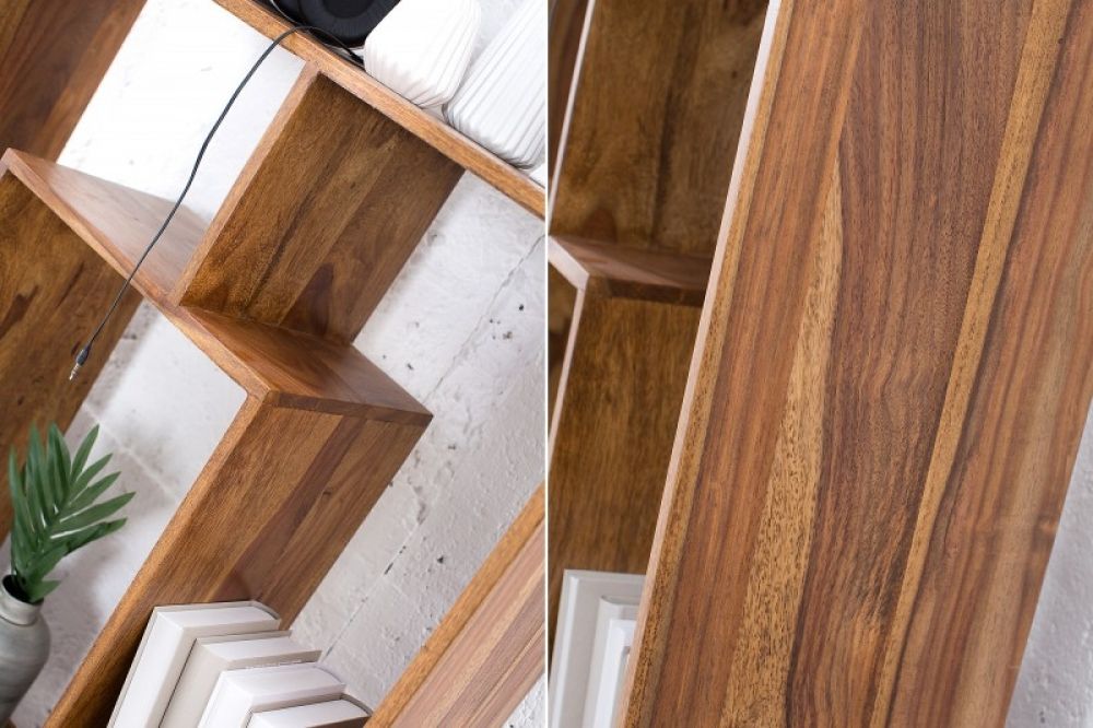 Etajera din Lemn masiv de palisandru Maro Makassar L80xH180cm