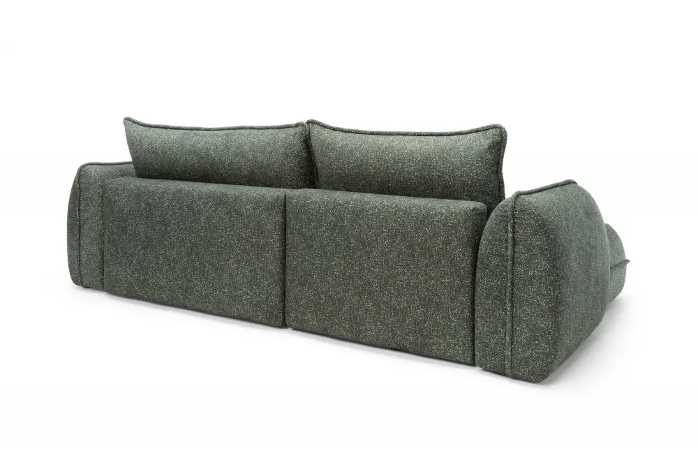 Coltar extensibil cu spatiu depozitare din Stofa Verde Visby