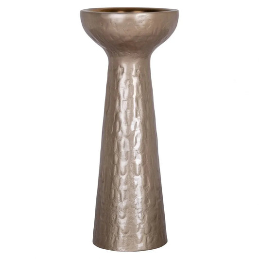Suport lumanare din Aluminiu Bej D16.5xH39cm Juana Richmond Interiors