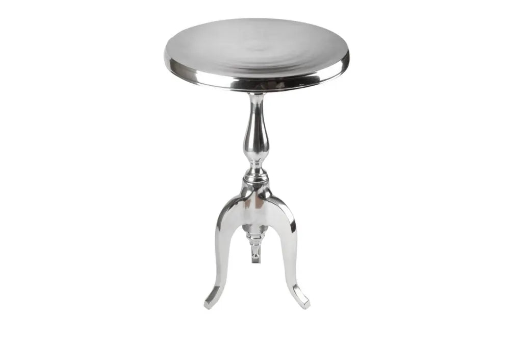 Masuta laterala din Metal Argintiu D35xH55cm Jardin
