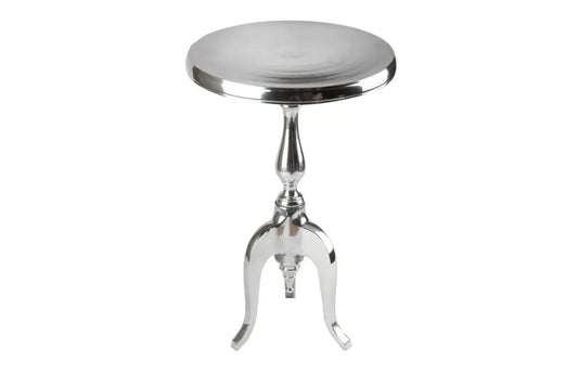 Masuta laterala din Metal Argintiu D35xH55cm Jardin