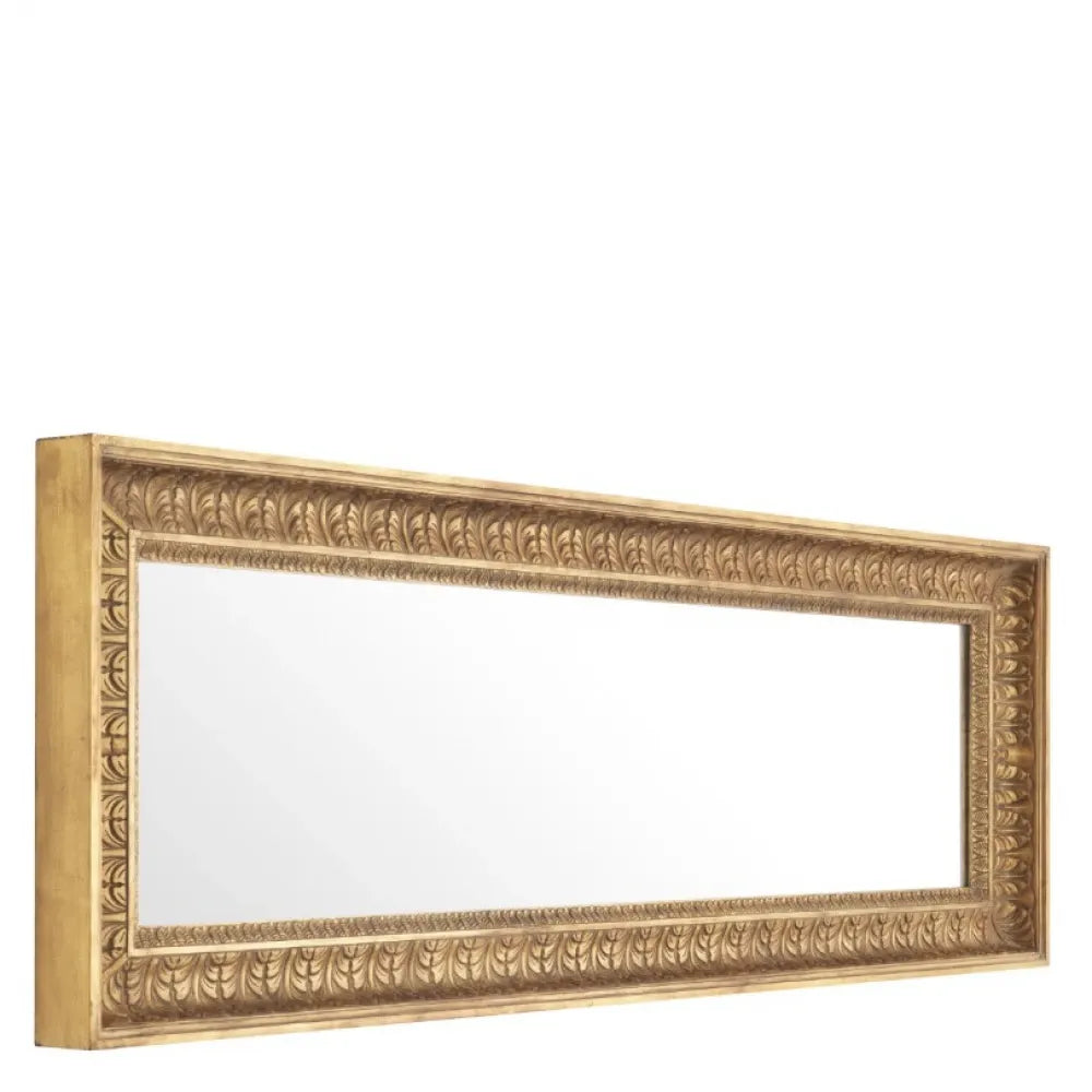 Oglinda cu rama din Lemn/Metal Auriu L57xH176cm Sahure L Eichholtz