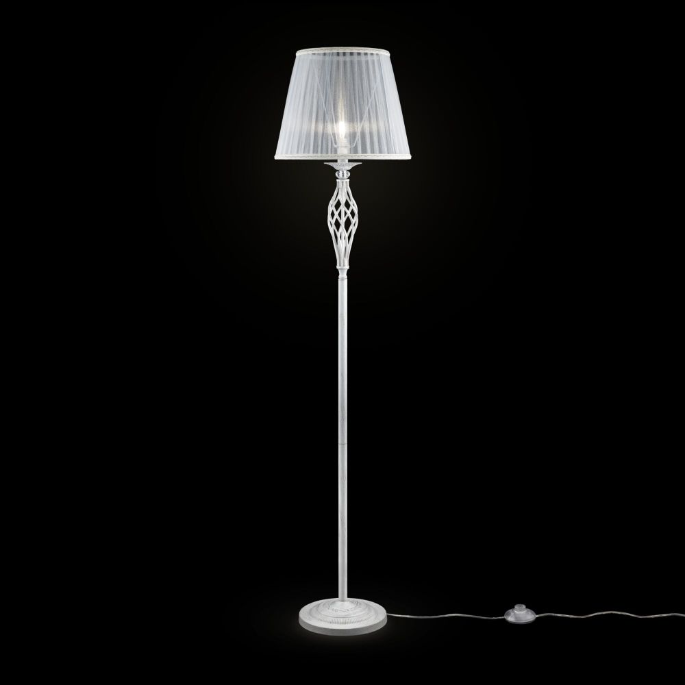 Lampa de podea din Organza Alb D38xH165cm Grace
