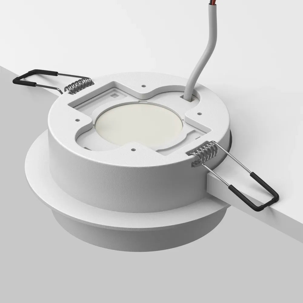 Spot incastrat din Aluminiu/Acrilic Alb H4.15xD10.5cm 12W Orlo