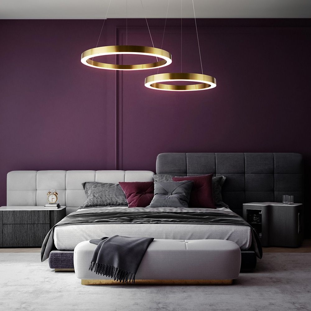 Pendul din Otel inoxidabil Alama D60xH180cm Saturno