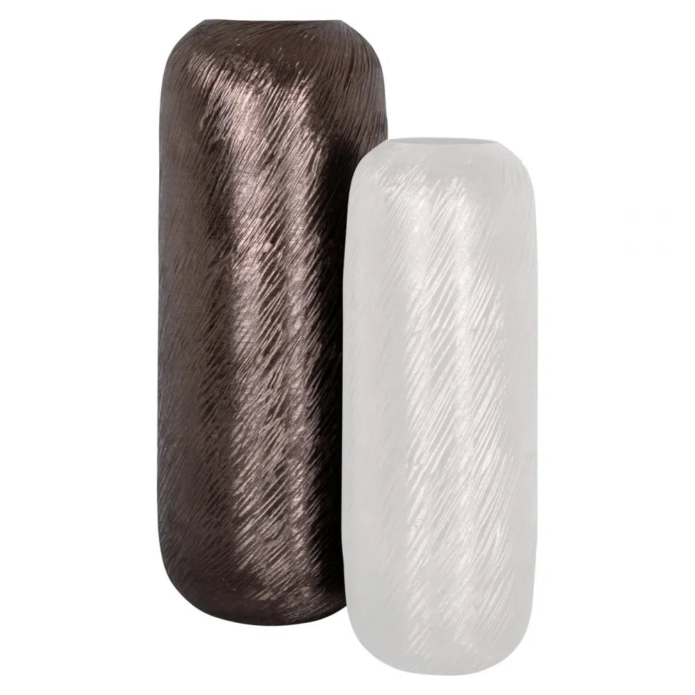 Vaza decorativa din Aluminiu Maro D26xH68cm Jilla L Richmond Interiors