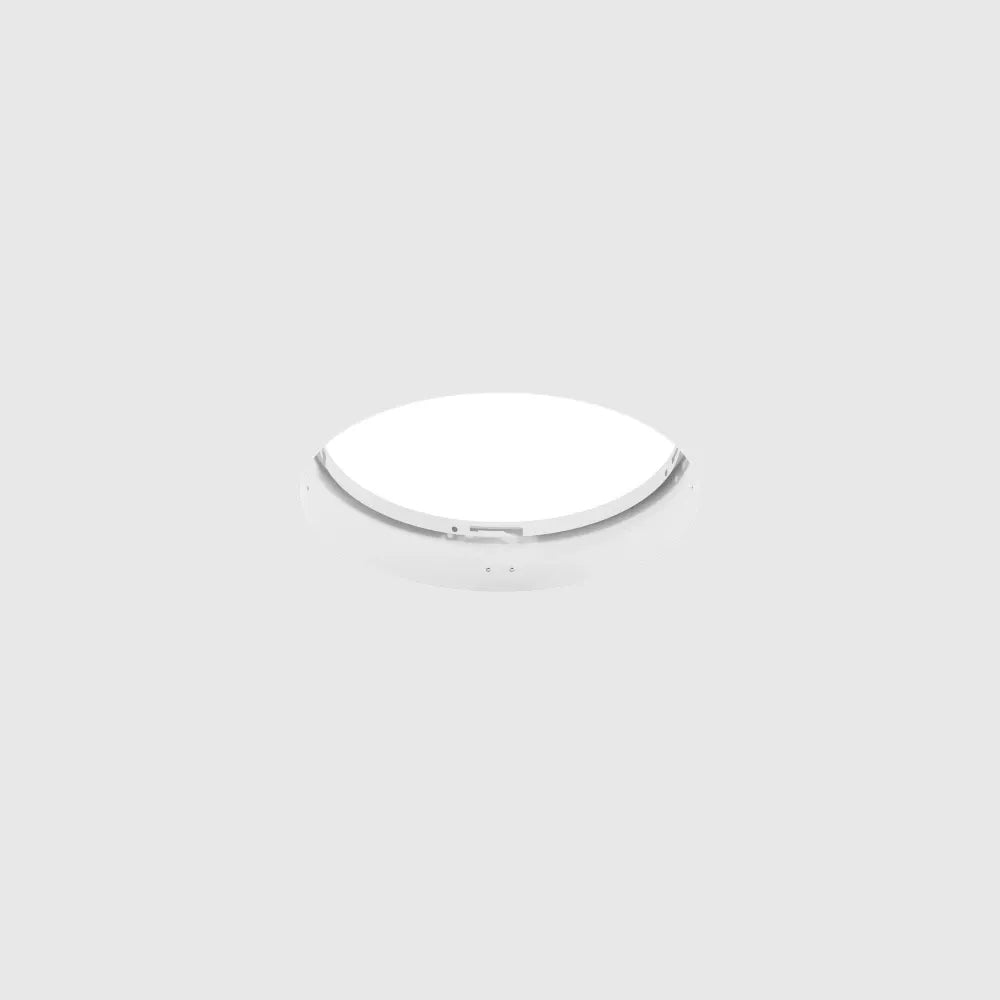 Acesoriu pentru incastrare plafoniera Zon de diametru 30cm din Metal Alb
