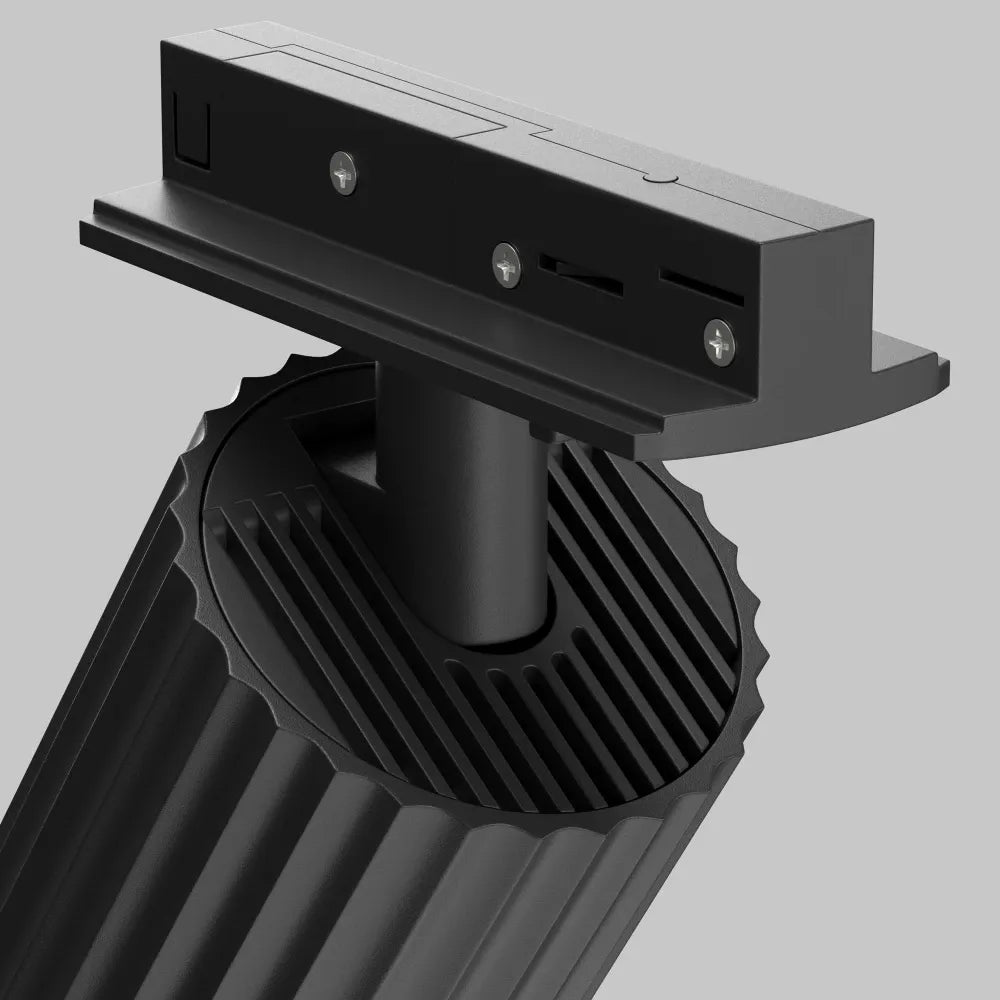 Spot pentru sina Unity din Aluminiu Negru H13.2xL10cm Calipso