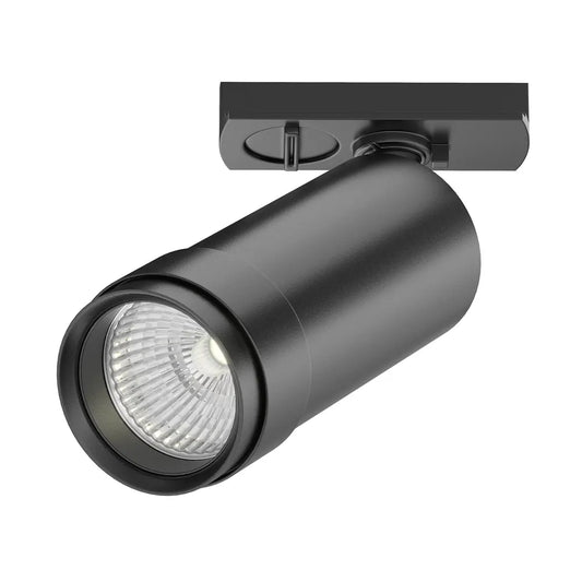 Spot pentru sina Unity din Aluminiu Negru H16xD5.5cm IP 20 12W 900lm 4000k Focus Zoom