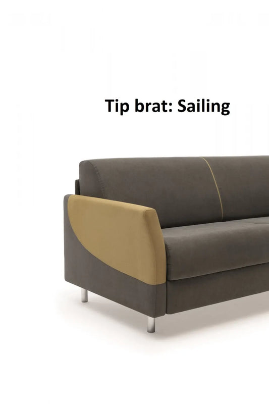 Canapea 3 locuri extensibila cu saltea de 140x190cm Tahiti
