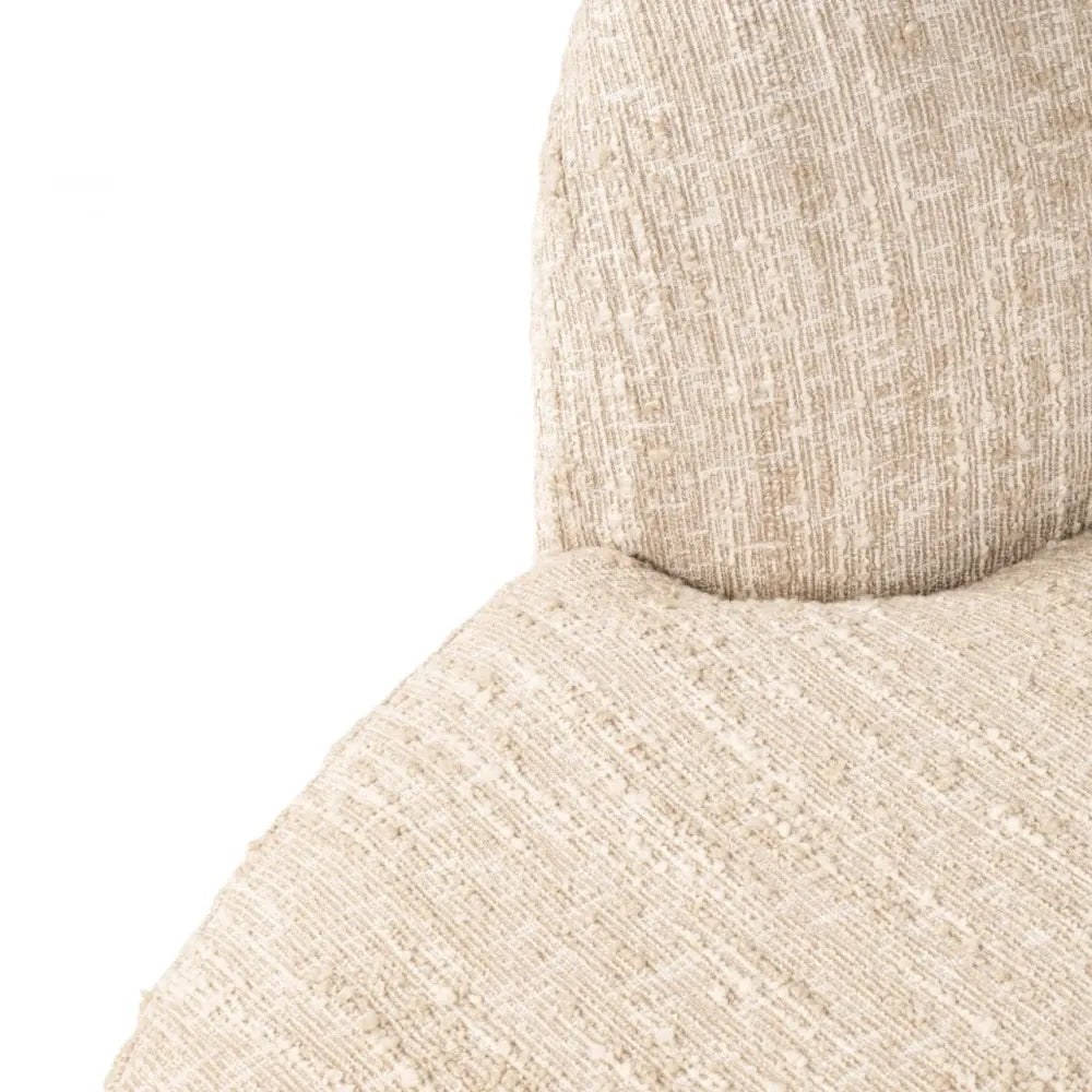 Coltar cu orientare stanga tapitata cu stofa Bej 320x170cm Pandora Richmond interiors