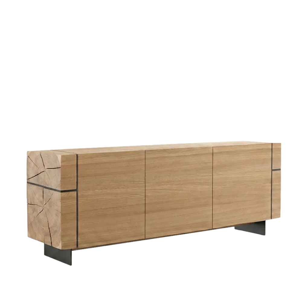 Bufet 3 Usi din Lemn de Stejar in dimensiuni multiple Beams