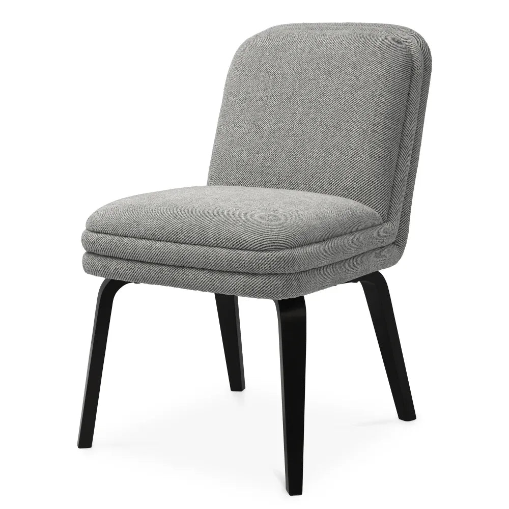 Scaun tapitat cu Stofa Gri L63xA50xH84cm Lucia Eichholtz