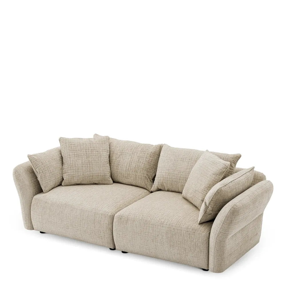 Canapea tapitat cu Stofa Alvyn Crem L234xA112xH78cm Zevron Eichholtz