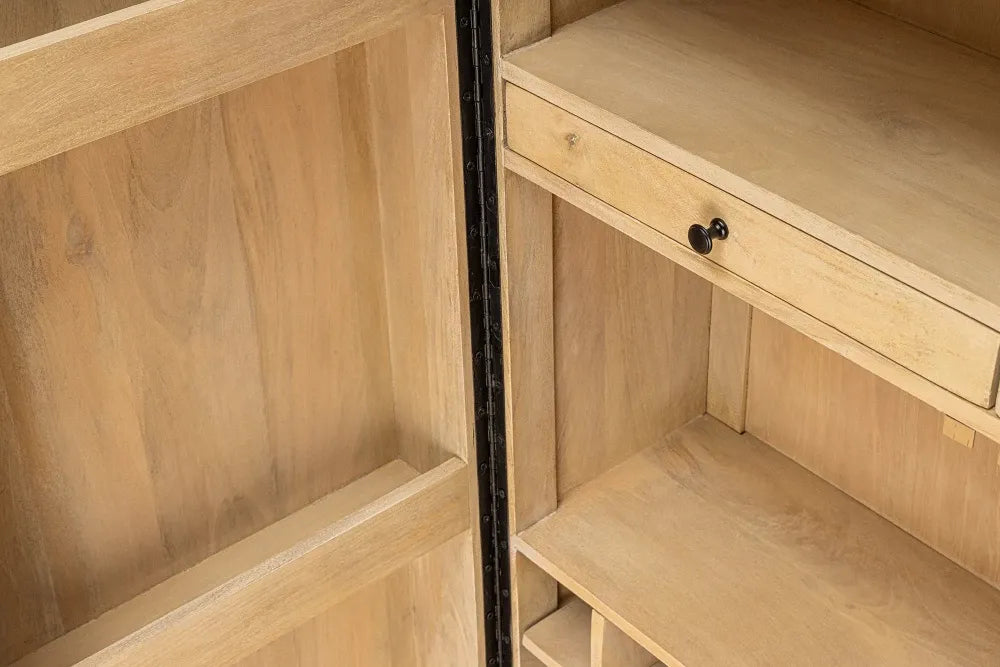 Dulap bar din Lemn de mango Maro deschis L95xH141cm ART DECO